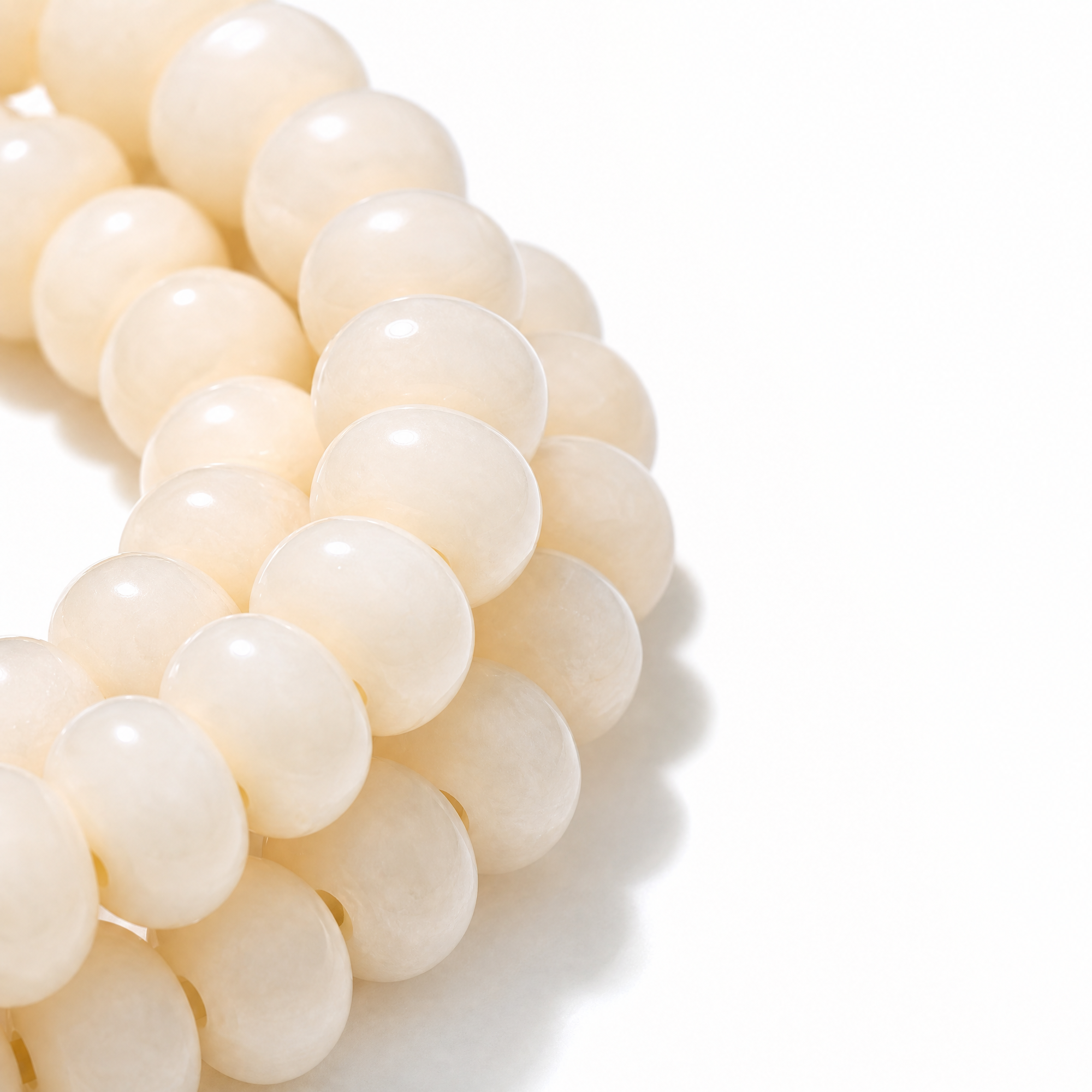 White Bodhi Seed Wrap Bracelet