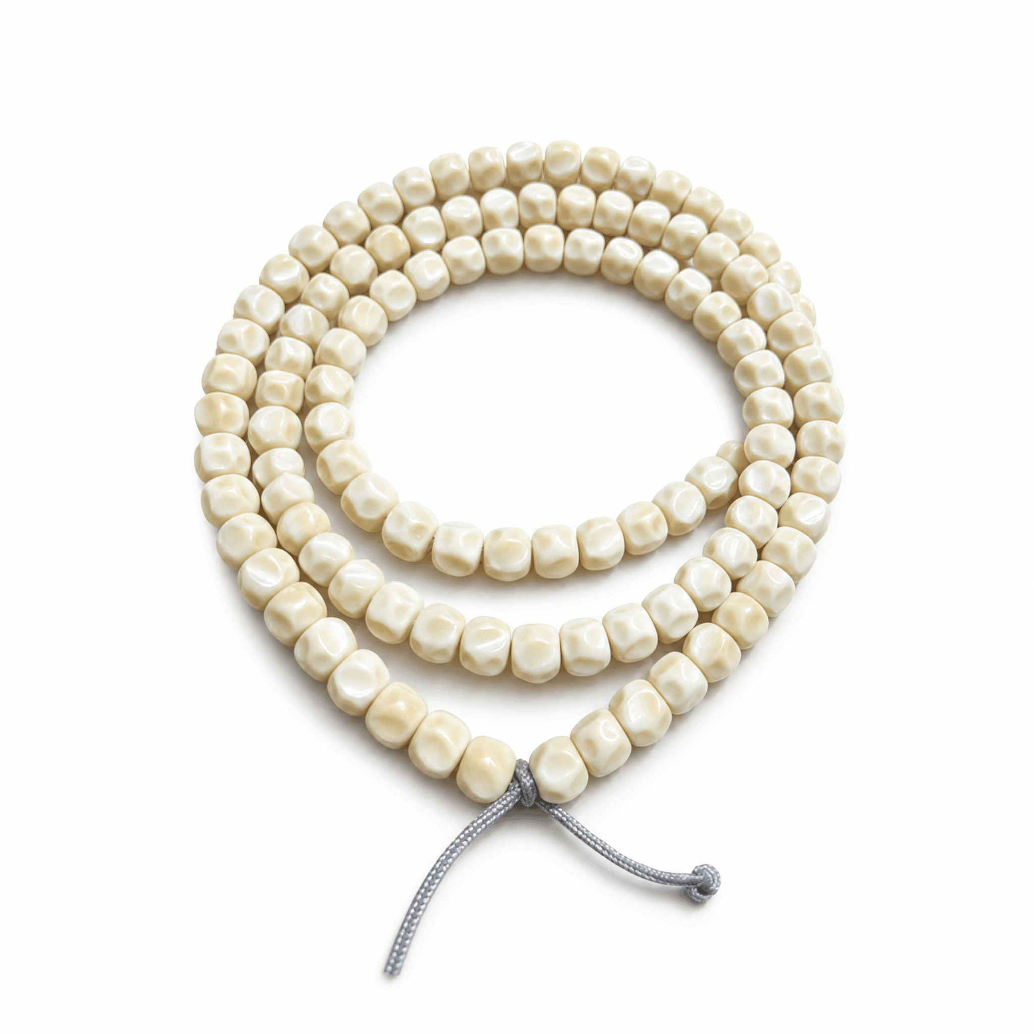 Ivory Dragon Ridge Bodhi Mala Prayer Beads