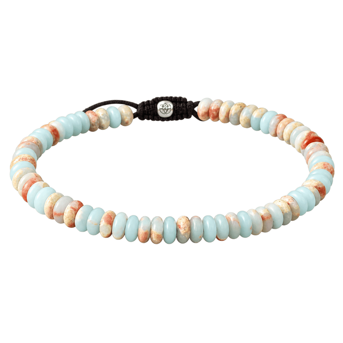 Agate Disc Bead Cord Bracelet