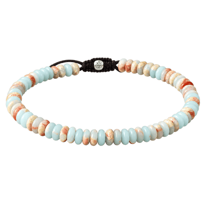 Agate Disc Bead Cord Bracelet