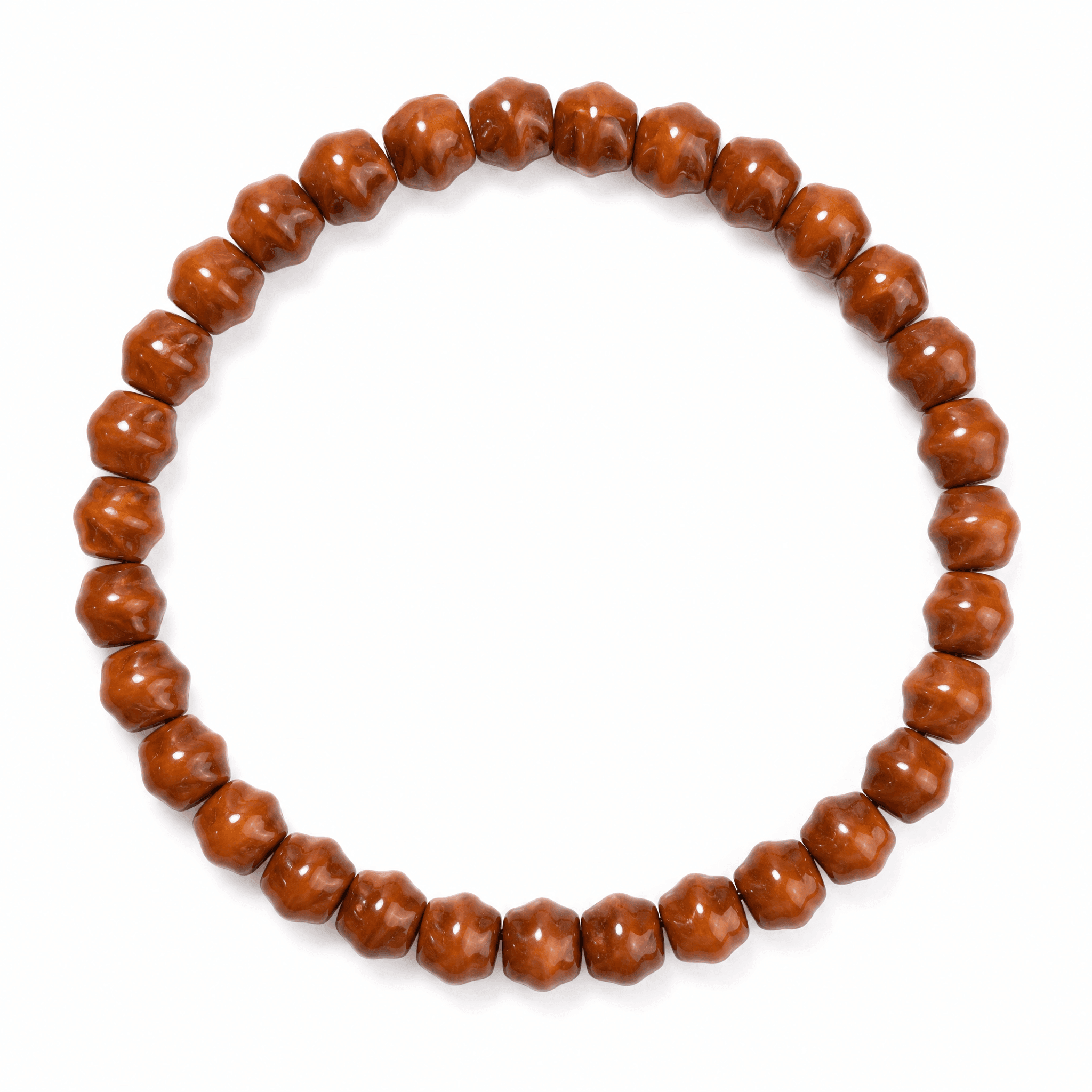 Deep Honey Kuk Bodhi Star Bead Bracelet