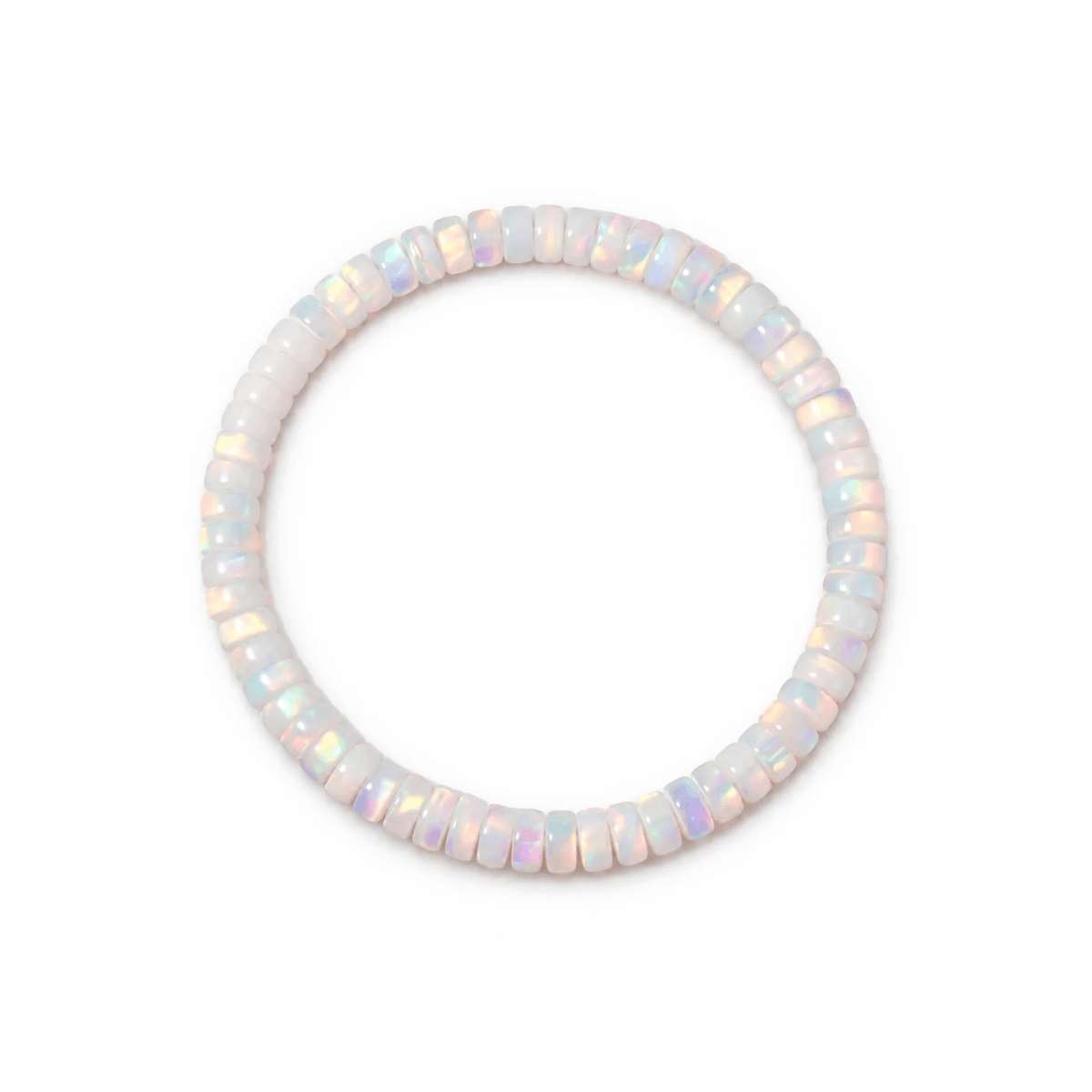 Aurora Iridescent Opal Disc Bracelet