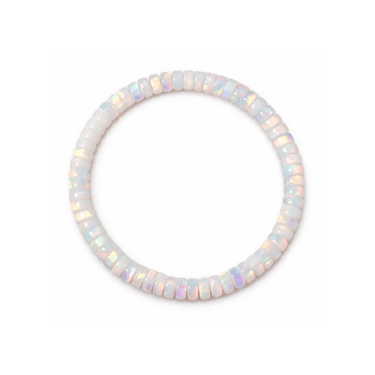 Aurora Iridescent Opal Disc Bracelet