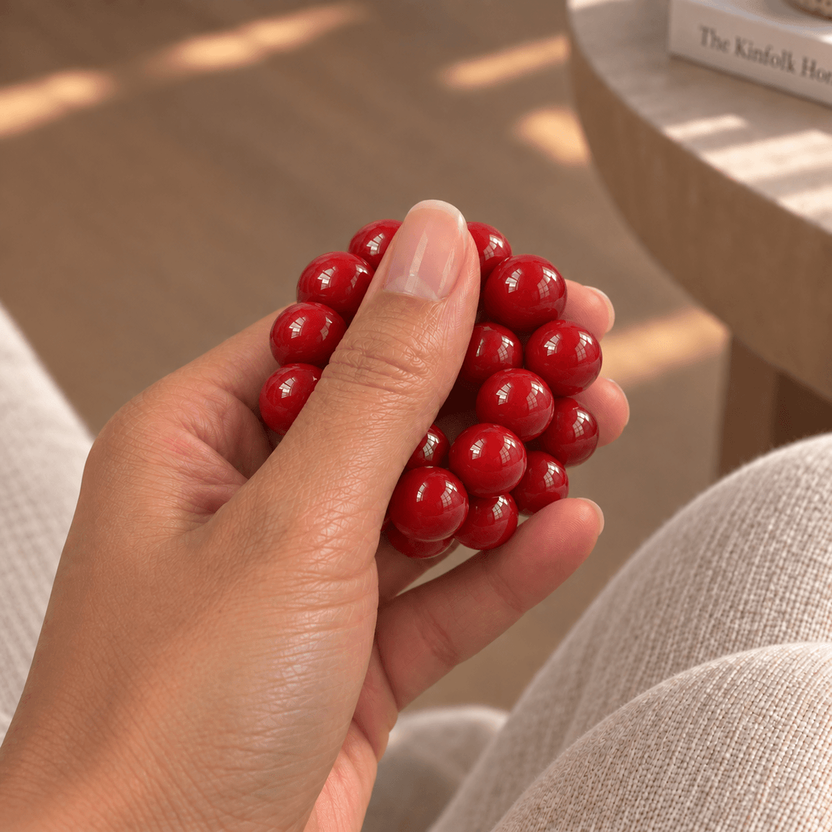 Natural Bodhi Garlic-Clove Fidget Bracelet
