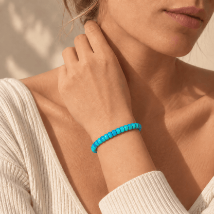Aurora Iridescent Opal Disc Bracelet