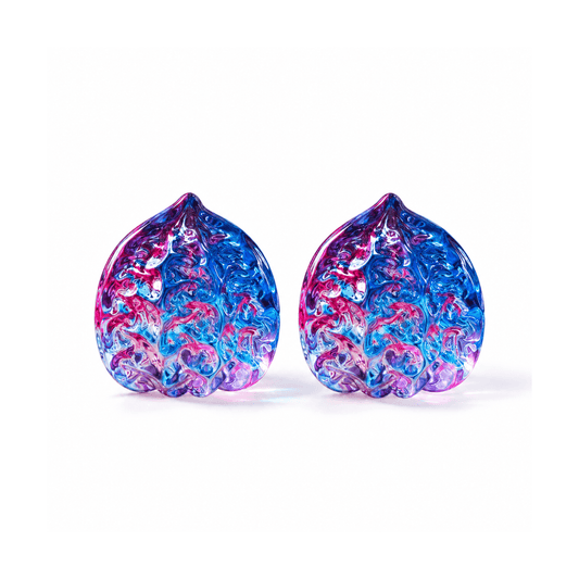 Iridescent Carved Walnut Pocket Fidget