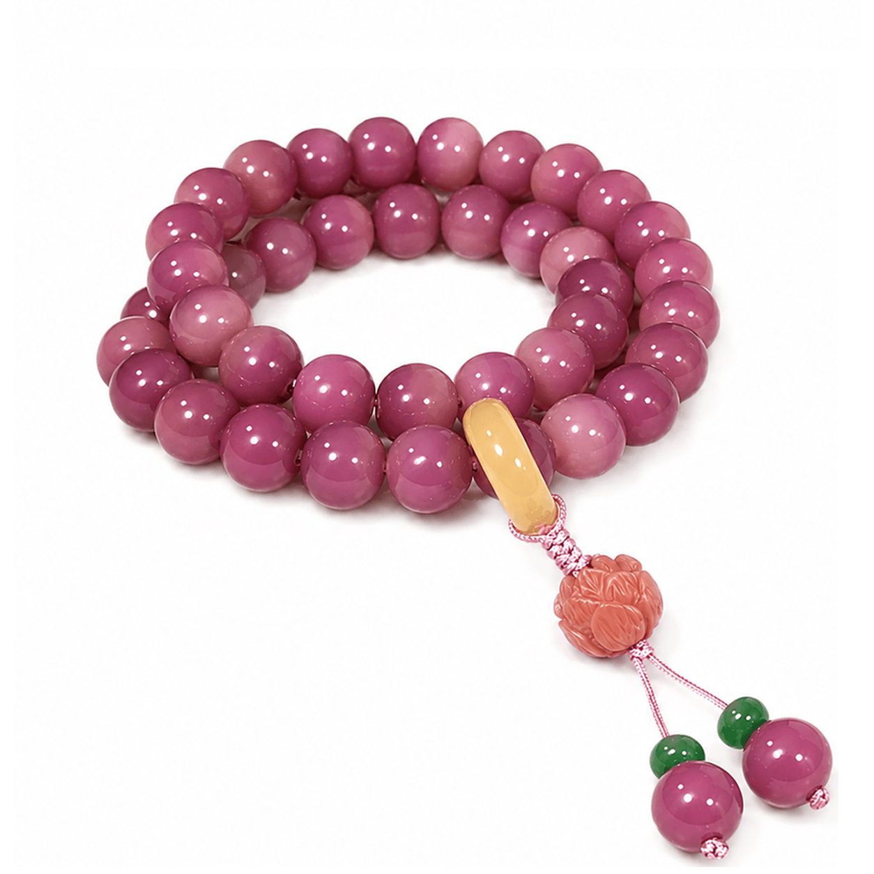 Purple Bodhi Root Wrap Bracelet
