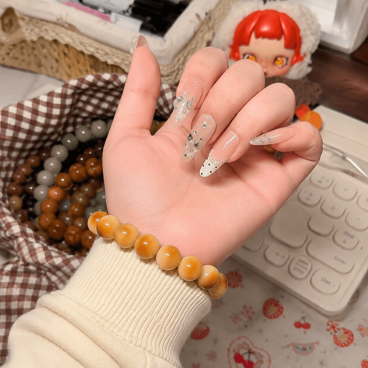 Caramel Meditation Bead Bracelet